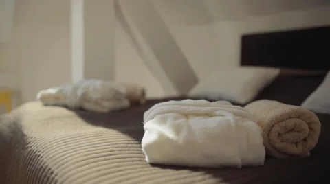 Layed bed Stock Footage 55147135