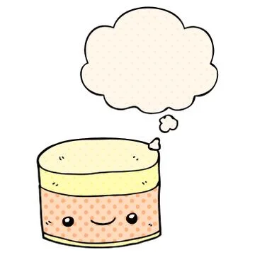 Layer 174 and thought bubble in comic book style Stock Illustration