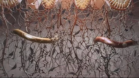 In the layer adjacent to the dermis, the keratinocytes are divided and thrown Stock Illustration