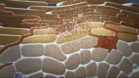 In the layer adjacent to the dermis, the keratinocytes are divided and thrown Stock Illustration