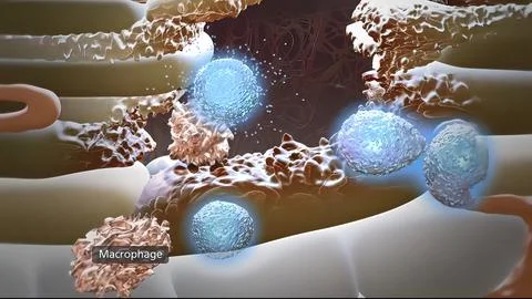 In the layer adjacent to the dermis, the keratinocytes are divided and thrown Stock Illustration