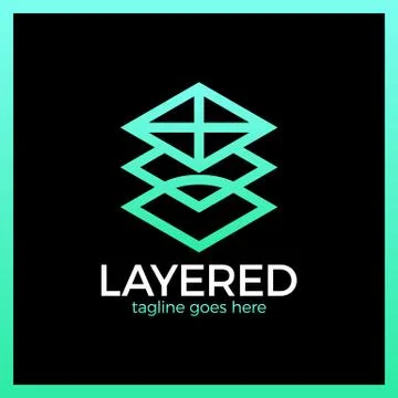 Layer App Logo Stock Illustration