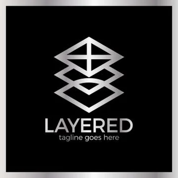 Layer App Logo 스톡 일러스트
