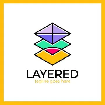 Layer App Logo Stock Illustration