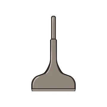 Layer brick chisel cartoon vector illustration Illustrazione stock