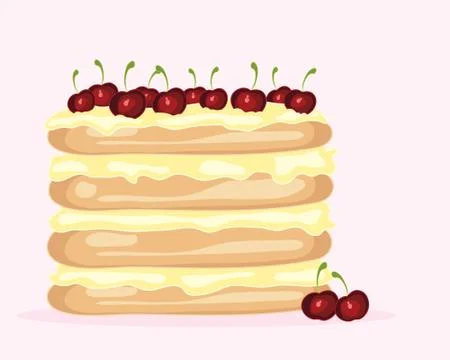 Layer cake Stock Illustration