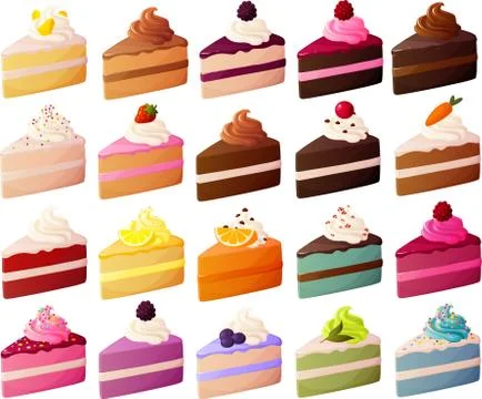 Layer cakes Stock Illustration