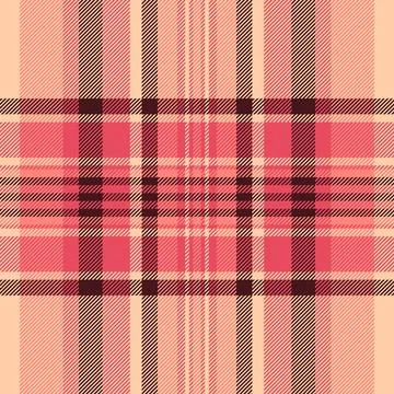 Layer check vector pattern, flowing plaid fabric background. 1960s tartan s.. Stockillustratie