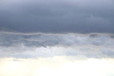 Layer dawn gray clouds. Stock Photos