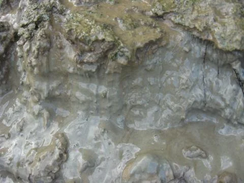 Layer of a dirt and mudflow Stock Photos