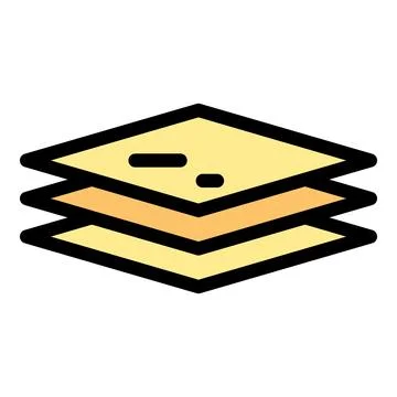 Layer drywall icon vector flat Stock Illustration