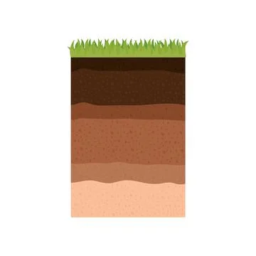 Layer of earth Stock Illustration