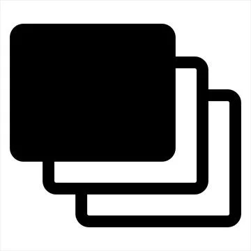 Layer glyph icon vector illustration isolated on white background Stock Illustration