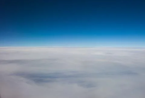 Layer of high altitude cirrostratus cloud Stock Photos