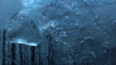 Layer of Ice Melting Off Barcode MAC Stock Footage 74751890