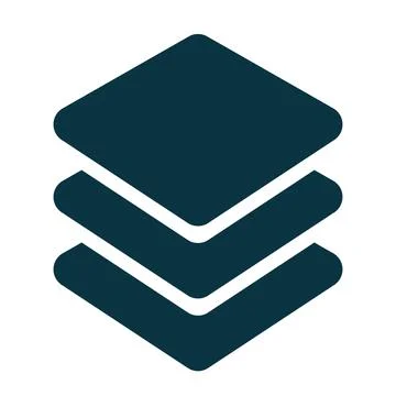 Layer icon vector blue logo. 스톡 일러스트