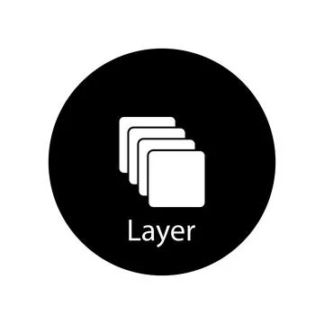 Layer icon vector Stock Illustration
