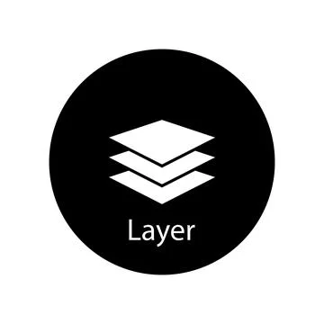 Layer icon vector Stock Illustration