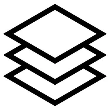 Layer line icon vector illustration isolated on white background Stock Illustration