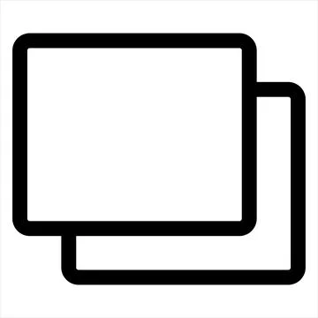 Layer line icon vector illustration isolated on white background Stock Illustration