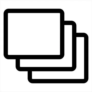 Layer line icon vector illustration isolated on white background Stock Illustration