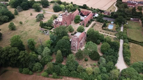 Layer Marney Tower and Surroundings - Essex - England - United Kingdom Video stock 345094154