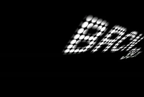 Layer mask for computer animated imagery of stock prices and info flying through Stock Footage 11673884