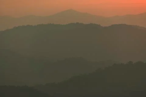 Layer of the mountain Foto stock