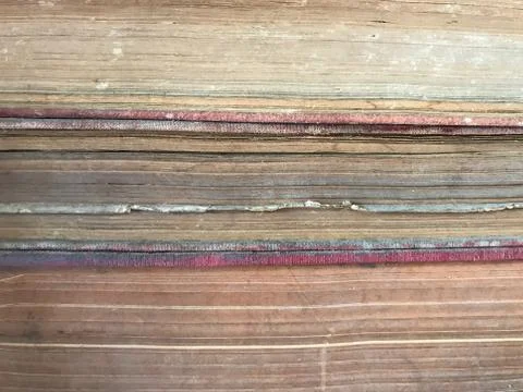 Layer page of old book Stock Photos