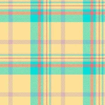 Layer seamless plaid fabric, styled check texture textile. Real pattern tar.. Stock Illustration
