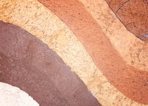 Layer of soil underground Stock Photos