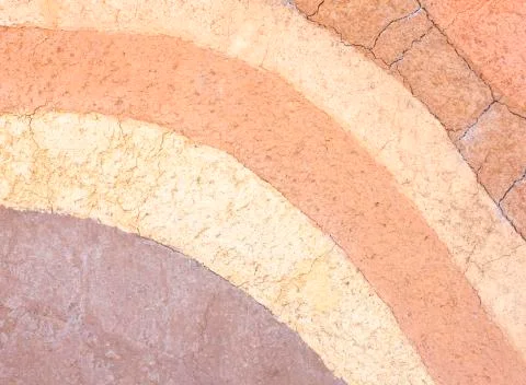 Layer of soil underground Foto stock