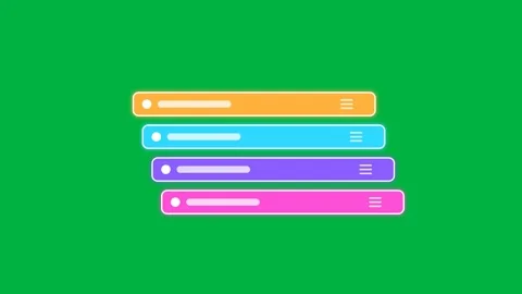 Layer Stack Reordering With Drag And Drop on Green Screen Stock Footage 342096325