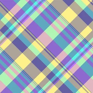 Layer vector seamless textile, square fabric tartan texture. Victorian chec.. Stock Illustration