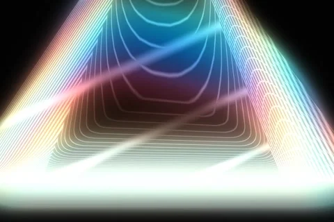 Layered abstract abstract spectral prism motion texture in black, eerie sun.. Stock Footage 339267742