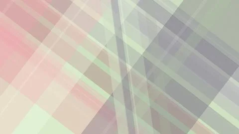 Layered abstract plaid-like geometry in soft pink, mint, and cream creates .. Stock Illustration