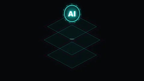 Layered AI Core Architecture with Scanning Energy Beam Stockbeeldmateriaal 341342664