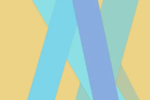 Layered angular bands in gentle cyan, gold, aqua, lavender, and mint create.. Stock Illustration