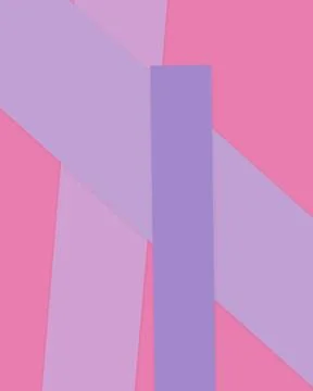 Layered angular forms in soft pink, lavender, and violet create a calm cont.. Stock Illustration