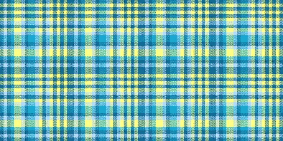 Layered background fabric vector, sky check plaid pattern. Luxurious tartan.. Stock Illustration