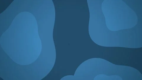 Layered blue organic shapes morph gently in a seamless loop Vidéo 341274778