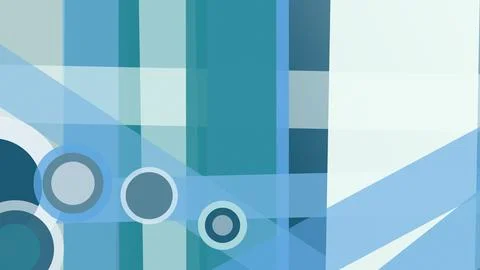Layered blue panels, translucent angles, and circular accents form a crisp .. Stock Illustration