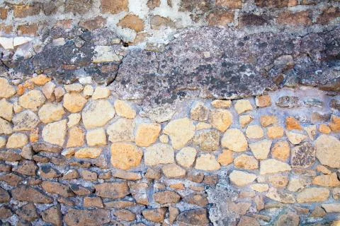 Layered Brick Wall Stock Photos