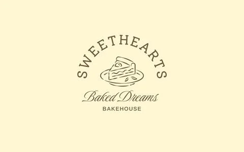 Layered Cake Slice Bakery Logo Vector Template For Patisserie Shop Stock Illustration