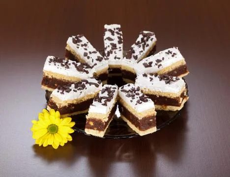Layered chocolate cake Stock-Fotos