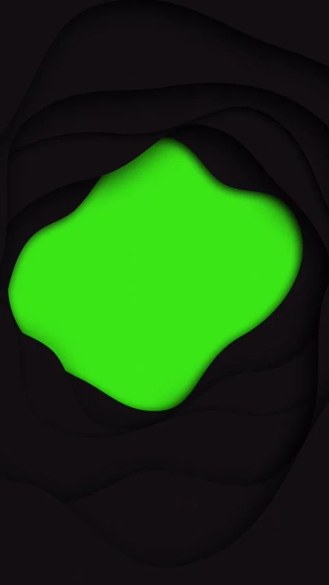 Layered Chroma Key Transition with Bold Green on Black Background Stock Footage 294403639