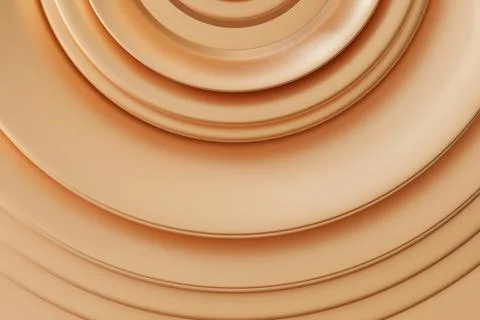 Layered circular patterns create an abstract background in warm, neutral tone Illustration