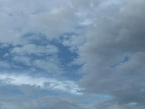 Layered Clouds with Blue Sky Opening Stock Photos