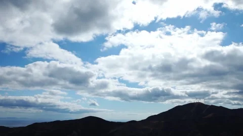 Layered Clouds Flowing Sideways - 4K Time-Lapse Stock Footage 302946751