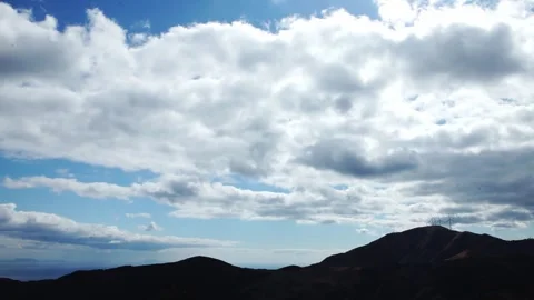 Layered Clouds Flowing Sideways - 4K Time-Lapse Stock Footage 302946754